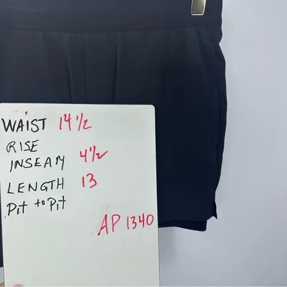 Centric Black Shorts with Spandex Womens Small Black Running Hiking Tennis Golf - Picture 9 of 9